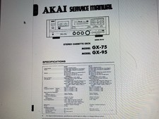 Akai Gx-75 Service Manual