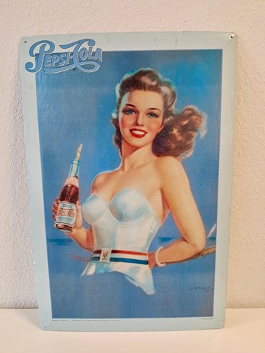 Pepsi cola blechschild - pepsi-cola,