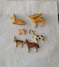 Erzgebirge Tiergruppe aus Holz