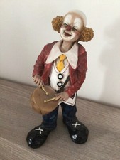 Vivian Formano Clown „Trommler“ , 25 cm Höhe, handgemacht, Made in Italy