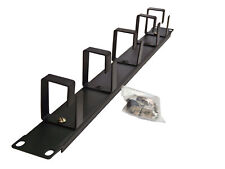 1 HE Rackblende m. Kabelführung / Rackblende m. Kabelhalterung / Kabelsortierung