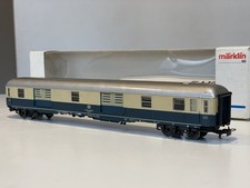 Märklin H0 4293 Gepäckwagen DB Schnellzug D-Zug blau beige Bundesbahn LESEN