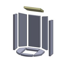 Heizgasumlenkplatte 275 x 194