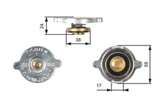 GATES Verschlussdeckel Kühler