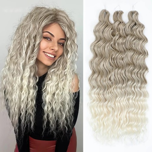 Loose deep wave braiding - 24",