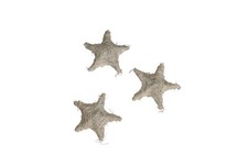 24 STK Sisalsterne 4cm creme