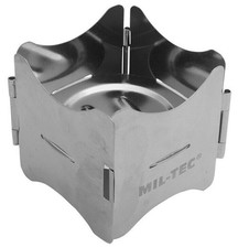 Mil-Tec Kompakter Faltbarer Trockenbrennstoff Campingkocher Outdoor