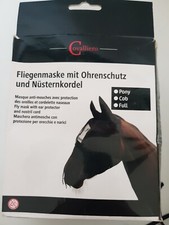 Cavalliero Fliegenmaske Mit Ohrenschutz & Nüsternkordel Pony NEU  Unbenutzt OVP