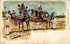 Litho Ägypten, Kamele tragen