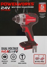 Akku Schlagbohrer Akkuschrauber Schrauber 24V Lithium POWERWORKS NEU & OVP