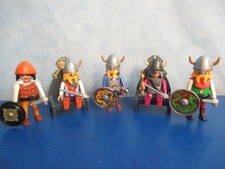 5  x Wikinger  Figuren Waffen 2x Thronstuhl zu 3150 3151  Playmobil 8103