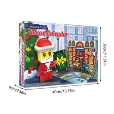 MAGNA-TILES Adventskalender 24-teilig Magnetbaukasten Weihnachtsgeschenk