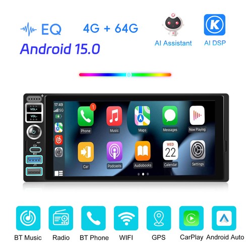 Autoradio din mit android 15 - 1,