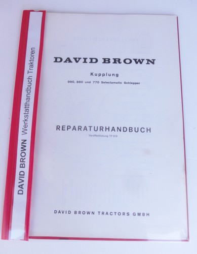 David brown werkstatthandbuch - david,