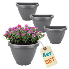 4er Set Blumentopf Wand Blumen