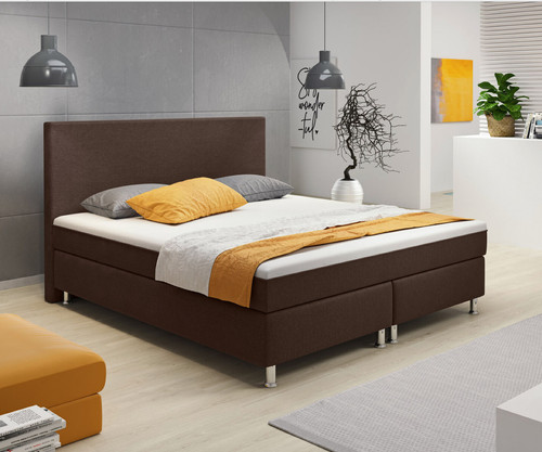 Boxspringbett 180x200 braun - 180x200,