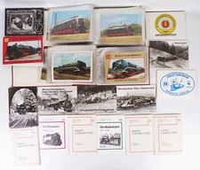 Sammlung Eisenbahn Reichsbahn Bildmappen DDR Bäderbahn Harzquerbahn Schmalspur