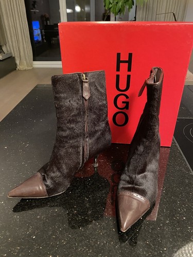Hugo boss stiefelette ponyfell - stiefelette,
