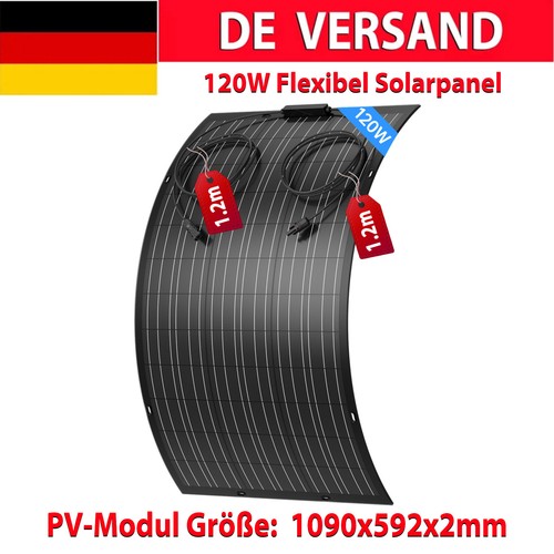 120w 12v flexibel solarmodul - 120w,
