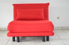 Ligne Roset Multy 1 / Sessel Schlafsofa in Microfaser Rot - TOP !