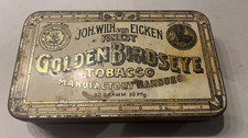 Alt Blechdose Tabak Leer Joh