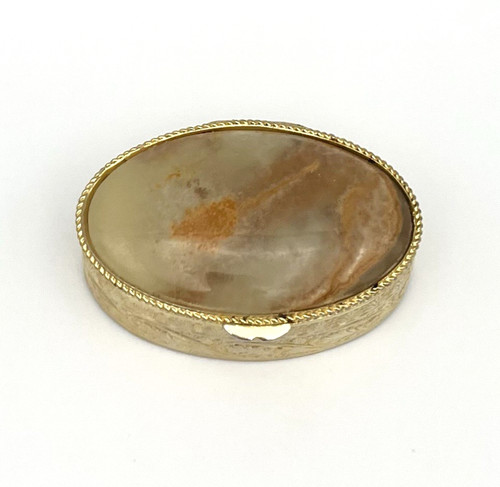 Vintage pillendose onyx marmor - vintage,