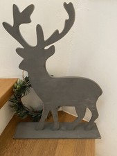 Holz Deko Aufsteller Hirsch Weihnachten Shabby Landhaus Impressionen 46 cm Groß