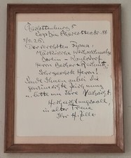 HEINRICH ZILLE Original Brief,  handsigniert Märkische Wachsschmelze Kaulsdorf