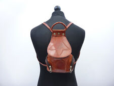Traumhafter Damen Leder Rucksack Braun Sehr Funktionell ca. 31cm hoch - RAR !