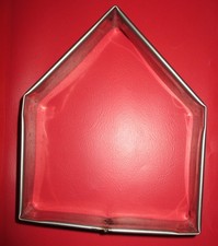 Haus-Plätzchen-Ausstecher, Lebkuchen-Ausstecher aus Metall, 18 cm x 15 cm