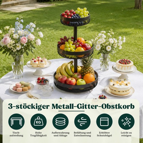 Obstkorb stöckig groß - obstkorb,