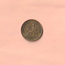 Frankreich 1 Franc 1924 Bon Pour Chambre De Commerce Ziffer 4 geschlossen