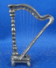 Kleine Harfe Sammelobjekt Zierobjekt 800er Silber