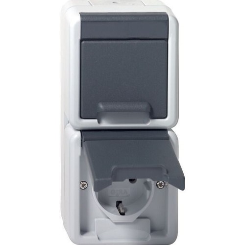 Gira ip44 doppelsteckdose - gira, wg