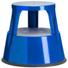 Blue Kick Step Hocker Schnell Metall Schwerlast Roll Around rutschfeste Leiter