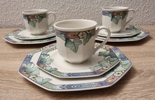 Villeroy & Boch Pasadena 3 x Kaffeegedeck Tasse Untertasse Kuchenteller 9 tlg.