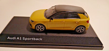 Modellauto Audi A1 Sportback in der Farbe Phytongelb
