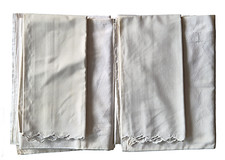 Doppelbett Damast Bettwäsche Weiß Geblümt Geo Wellenrand 80x80 135x 200 cm