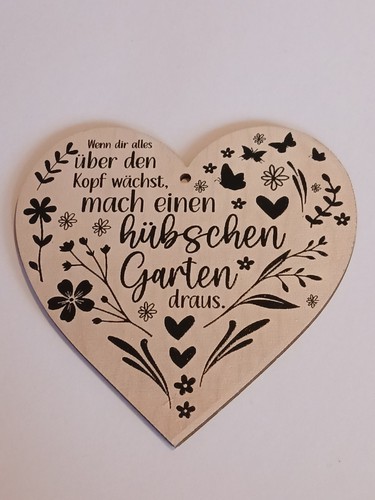 Holzschild mit spruch neu - holzschild,