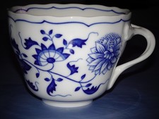 HUTSCHENREUTHER ZWIEBELMUSTER schöne große Kaffeetasse / Cappuccinotasse 10,5 cm