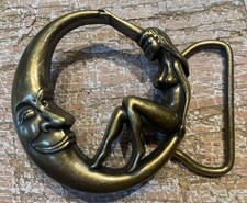 Moon Woman Metall Gürtelschnalle Zinklegierung BK56