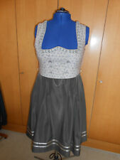  Lola Paltinger Dirndl mit Streublümchen & Satin-Bordüren "beige" Gr. 