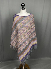 Missoni Vintage One Size Damen Mehrfarbig Tunika Poncho Cape