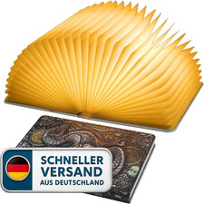 Faltbare Buchlampe mit
