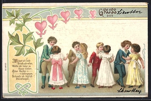 Lithographie tanzende kinder - tanzende,