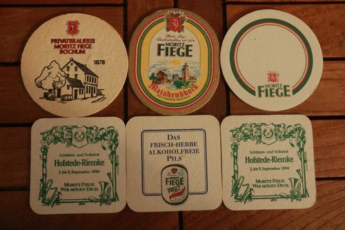 Bierdeckel moritz fiege pils - bierdeckel,