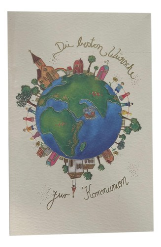 Kommunion geschenkkarte - kommunion,