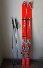Head Alpinist 160cm Vintage '70er Touren Ski Felle Stöcke 125cm Tourenski Retro