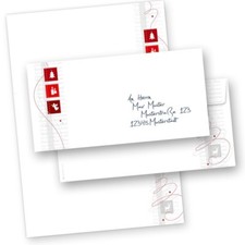 Weihnachtsbriefpapier RED