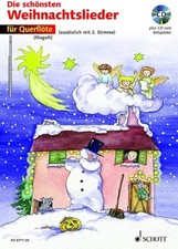 Play-Along Schott Die schönsten Weihnachtslieder für Querflöte Noten Lehrbuch